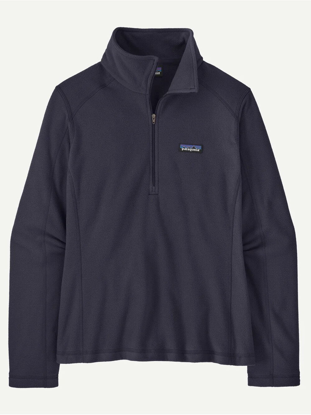 Patagonia Women’s Micro D 1/4 Zip Fleece in Sunken Blue / Dark Blue- Size Medium